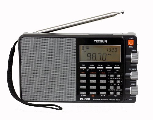 TECSUN PL-880 FM/LW/MW/SW SSB PLL短波ラジオ 3050局メモリー(中古品)