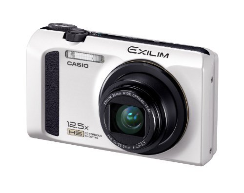 CASIO デジタルカメラ EXILIM ホワイト EX-ZR100WE(中古品)
