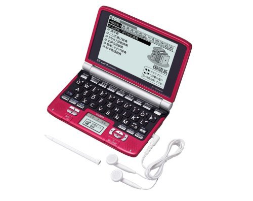 CASIO Ex-word (eks word ) computerized dictionary XD-SW6400RD red day middle . correspondence hand ( secondhand goods )