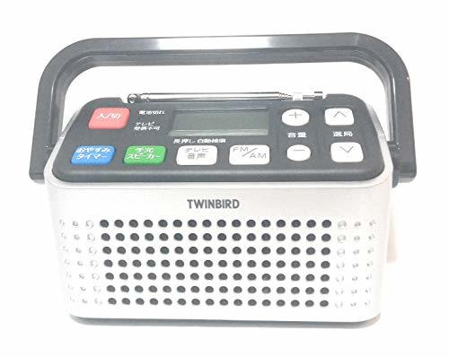 ツインバード ラジオ AV-J127S(中古品)