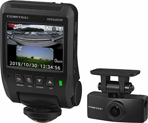 コムテック 車用 ドライブレコーダー 360度全方位+リヤカメラ搭載 HDR360GW(中古品)