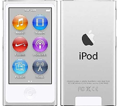 ミュージックプレーヤー iPod Nano 第7世代 16GB シルバー プレーンホワイ (中古品)