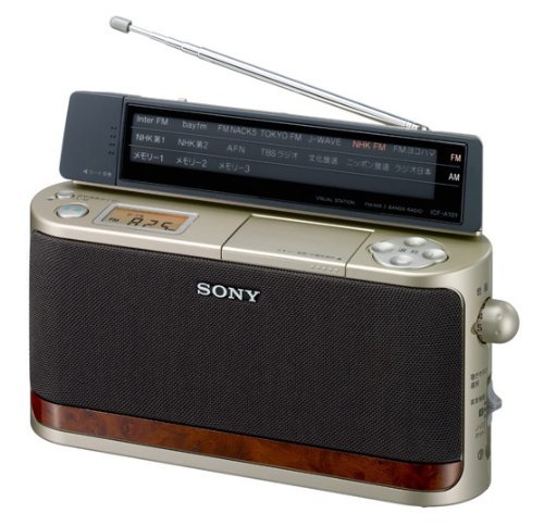 【大注目】 ホームラジオ FM/AM SONY A101 ICF-A101/N(中古品) ゴールド 一般