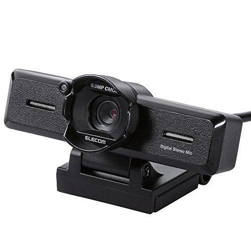 エレコム WEBカメラ UCAM-C980FBBK フルHD 30FPS 800万画素 ステレオマイク(中古品)_画像1