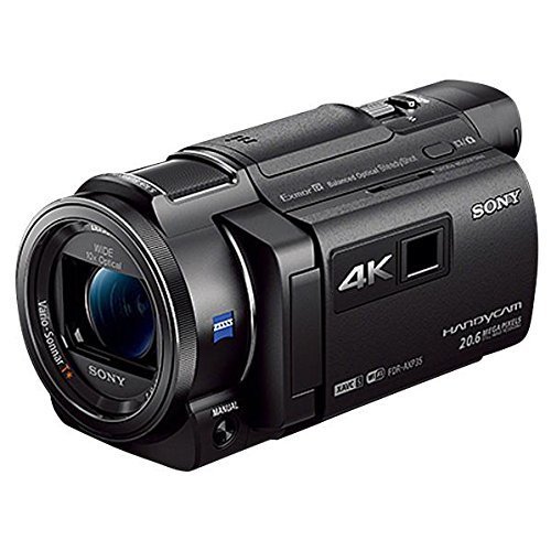 SONY 4Kビデオカメラ Handycam FDR-AXP35 ブラック 光学10倍 FDR-AXP35-B(中古品)