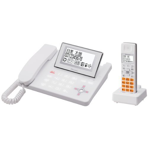 Pioneer デジタルコードレス留守番電話機 子機1台 ホワイト TF-SD8200-W(中古品)