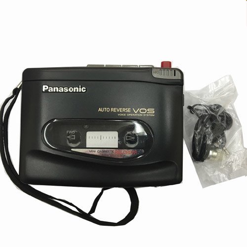 Panasonic ポータブルミニカセットレコーダー RQ-L400-K ブラック(中古品)