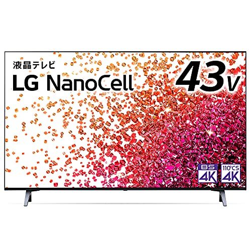 LG 43型 4Kチューナー内蔵 液晶 テレビ 43NANO75JPA IPSパネル Alexa 搭載 (中古品)_画像1