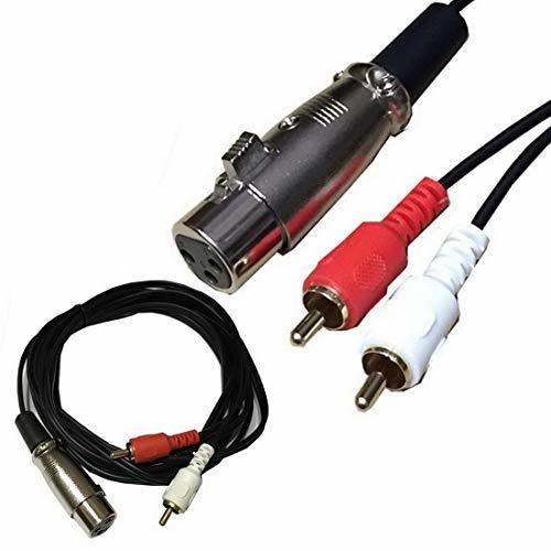 Rosebe XLR 変換 RCA Yスプリッタケーブル、1 XLR メス-2 RCA オスステレオ(中古品)_画像1