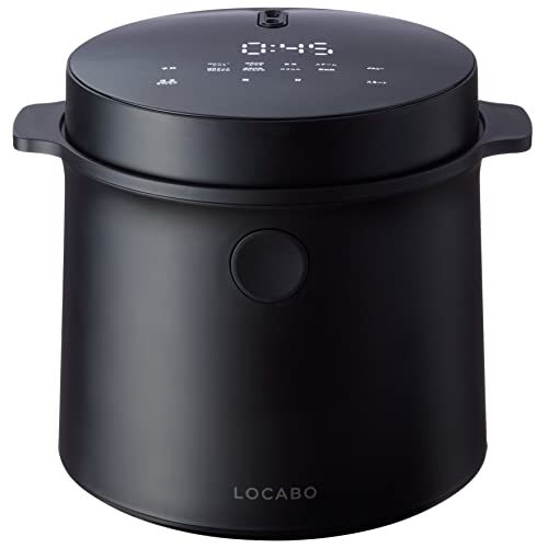 糖質カット炊飯器 LOCABO (ブラック)(中古品)