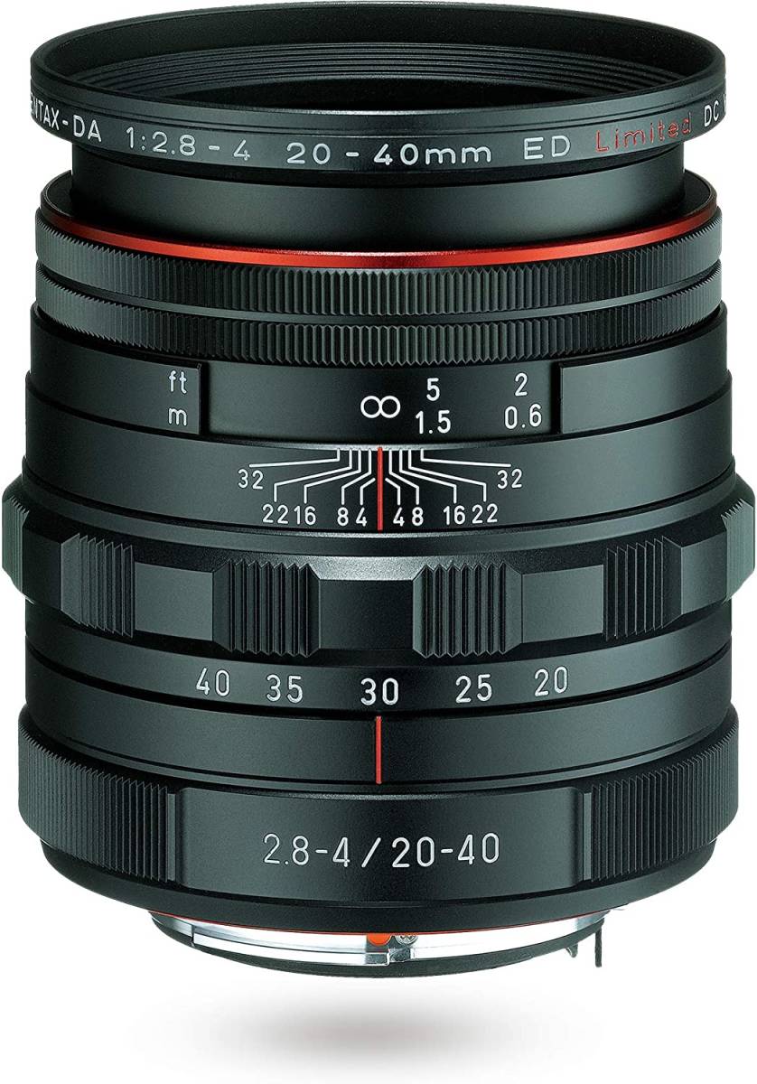 HD PENTAX-DA 20-40mmF2.8-4ED Limited DC WR ブラック 標準ズームレンズ (中古品)_画像1