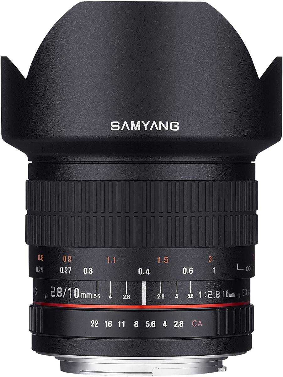 Samyang 10mm F2.8 ED AS NCS CS ウルトラ広角レンズ Canon EF-Sタイプ Can(中古品)