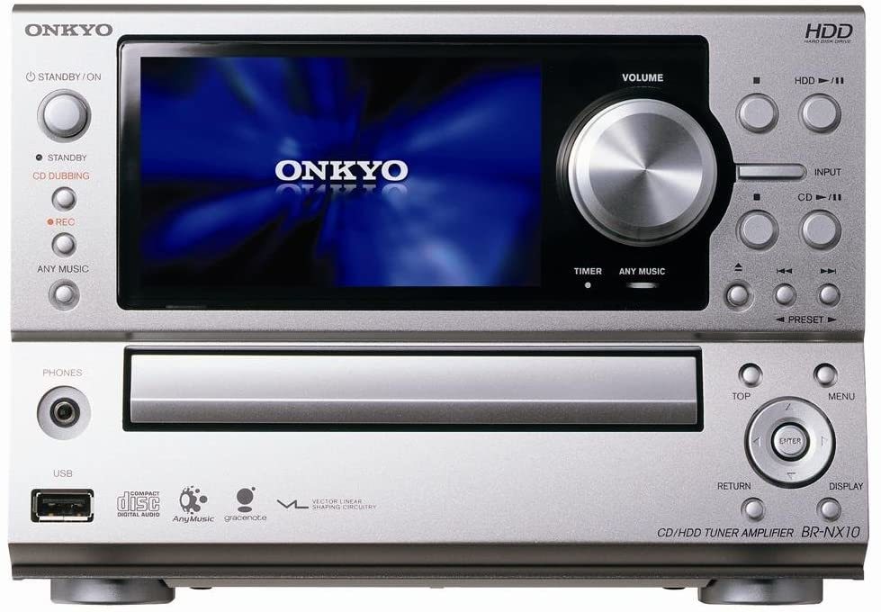 ONKYO CD/HDDチューナーアンプ BR-NX10(S) シルバー(中古品)_画像1