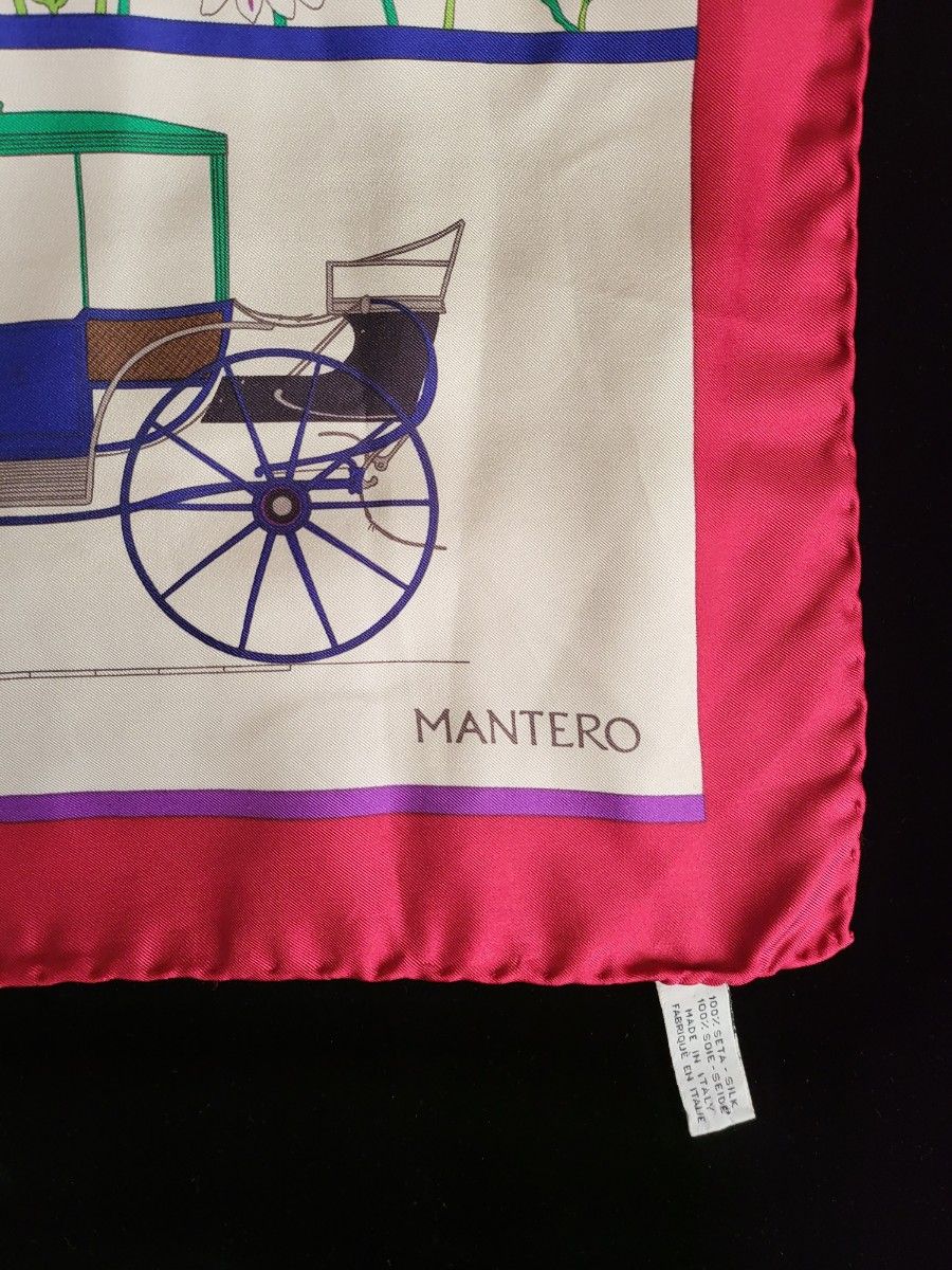 ダークブラウン 茶色 MANTEROスカーフ シルク 100% 86㎝×86㎝ - 通販