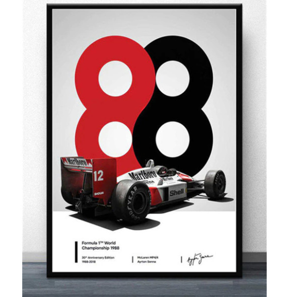 【最安保証】C800 マクラーレン　F1 レーシングカー　キャンバスポスター　50×70cm インテリア　枠なし　アートポスター_画像1