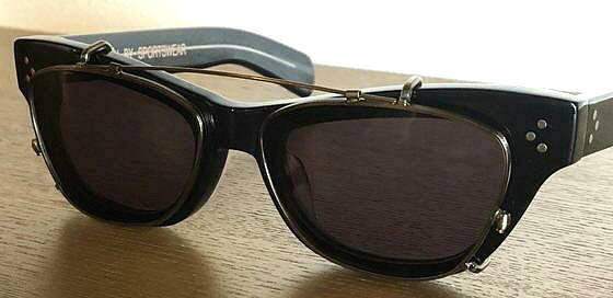 新品 CUSHMAN クッシュマン ハンドメイド 1950's ビンテージ ウェリントン サングラス 専用 クリップオン レンズ (グリーン) 眼鏡 メガネ_サンプル画像です！