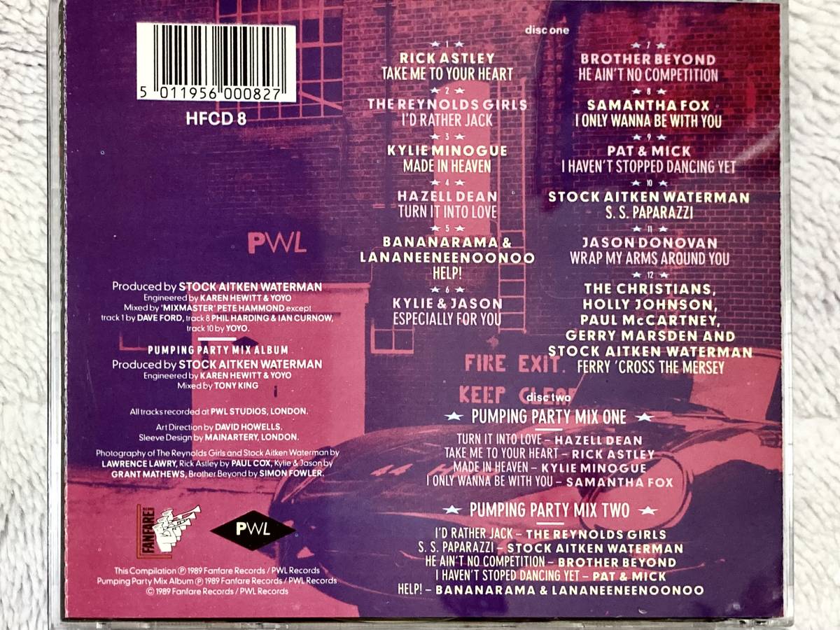 【80's】Hit Factory 3 - The Best Of Stock Aitken Waterman PWL （1989、2CD、Pumping Party Mixes、Kylie Minogue、Hazell Dean）_画像2