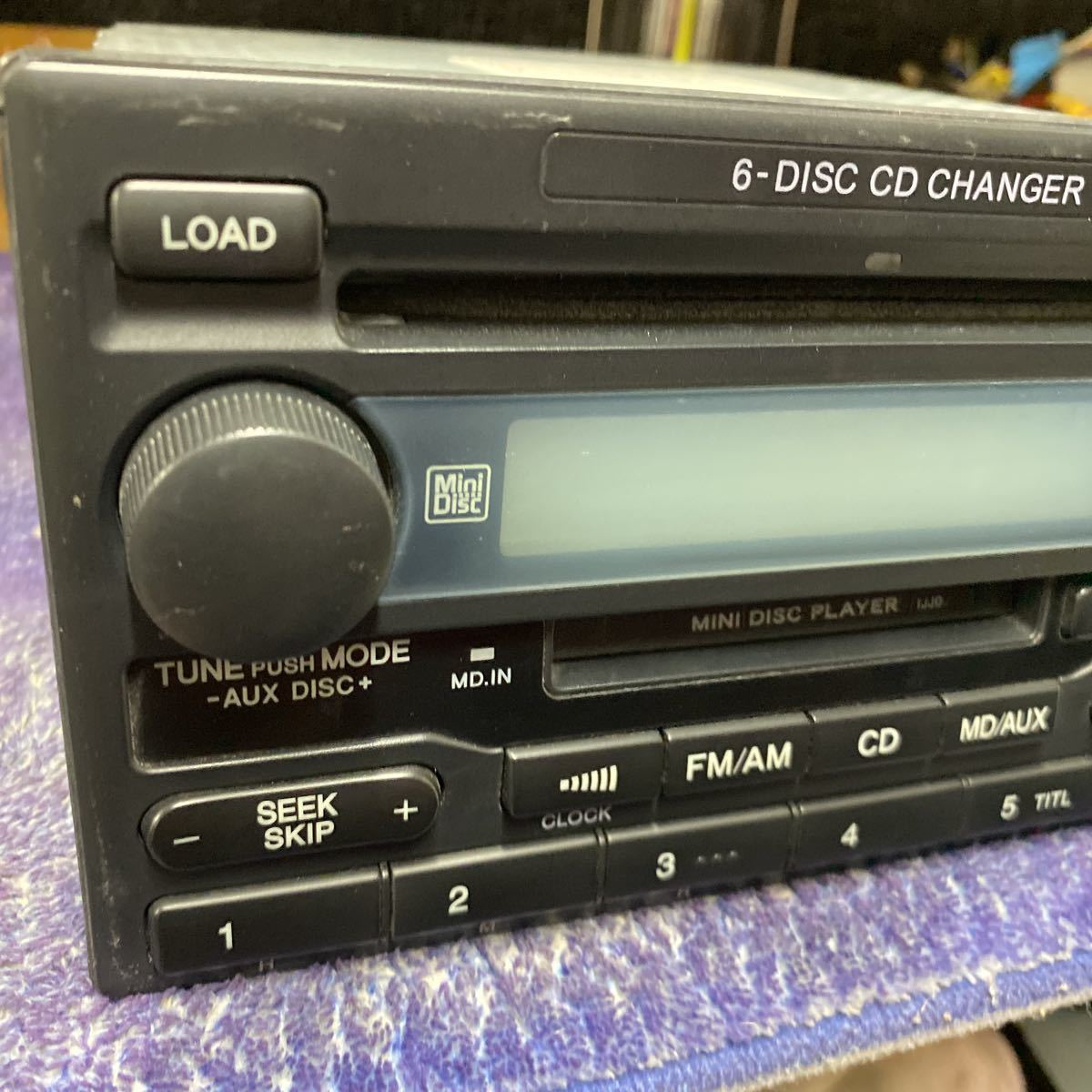 ホンダ純正　CD/MDプレーヤー　MODEL NO.39100-S6M-9012-M1 6-DISC CD CHANGER_画像5