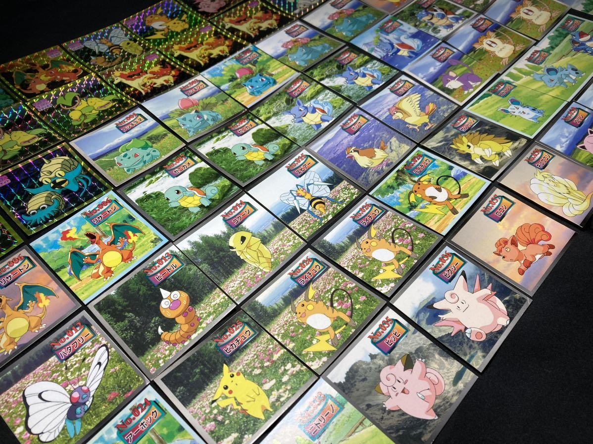 138枚】トップ製菓 ポケモン シール レア ノーマル 初期 当時物 進化