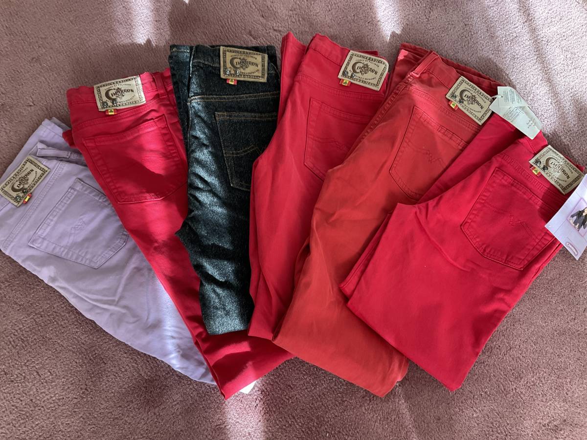  Cimarron color pants, jeans size 26,28( red etc. )6 put on 