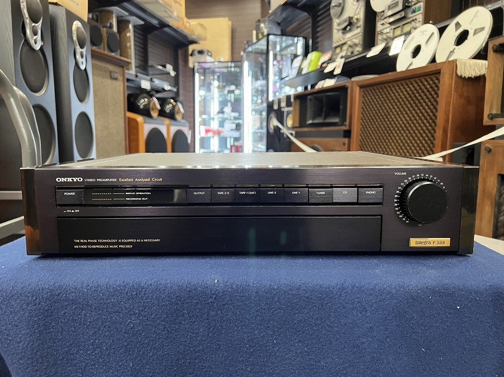 オンキョー ONKYO 【動作品】プリアンプ P-308 - オーディオ機器