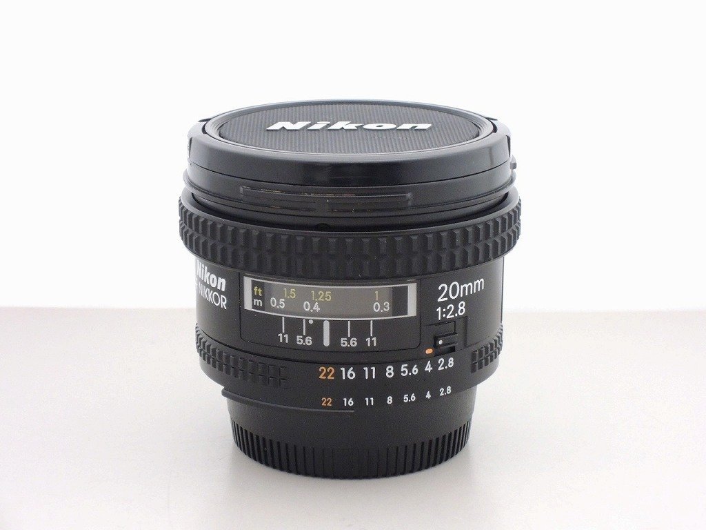 国内外の人気 レンズ Fマウント Nikon ニコン AF f2.8 20mm NIKKOR