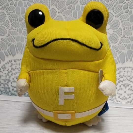 FROG STYLE* soft toy Ranger frog yellow 1 body ( unused goods )