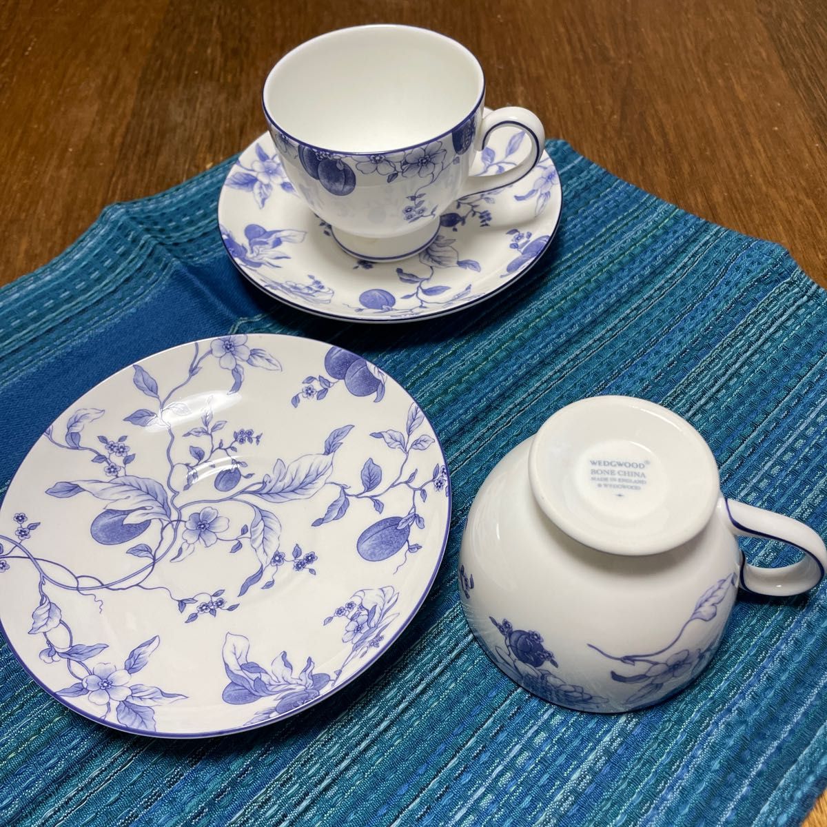 ウェッジウッド ブループラム カップ&ソーサー 値下げ不可 ウェッジウッド ブループラム カップ&ソーサー 値下げ不可