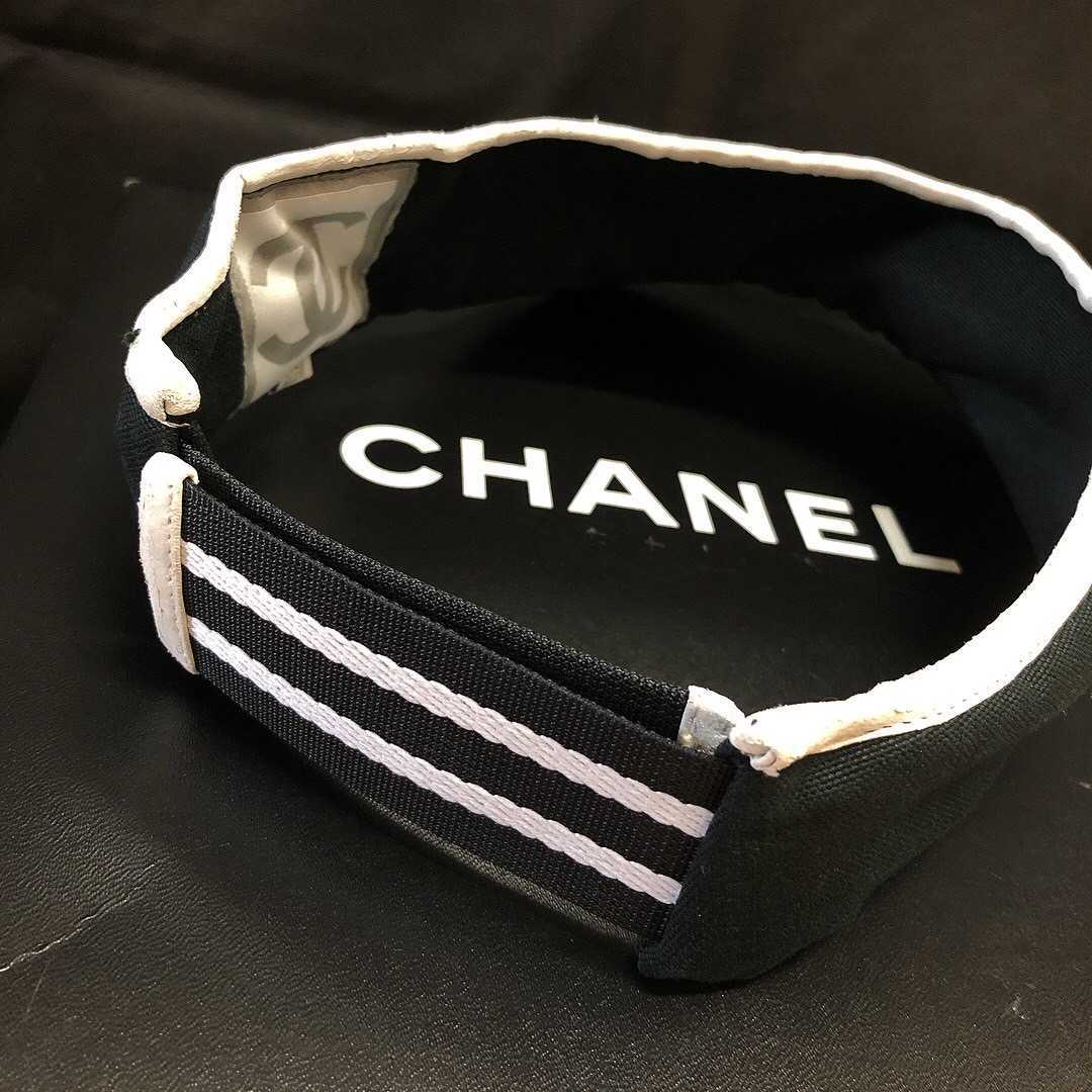 CHANEL／シャネル／スポーツライン／ココマーク／テニス／ラケット／サンバイザー／帽子_画像4