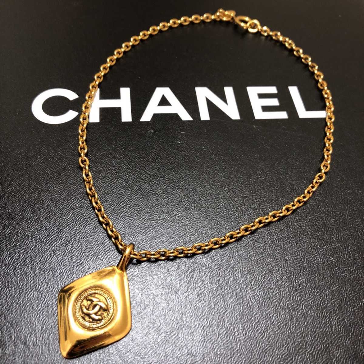 CHANEL／シャネル／ヴィンテージ／ココマーク／ひし形／ゴールド／ネックレス_画像6