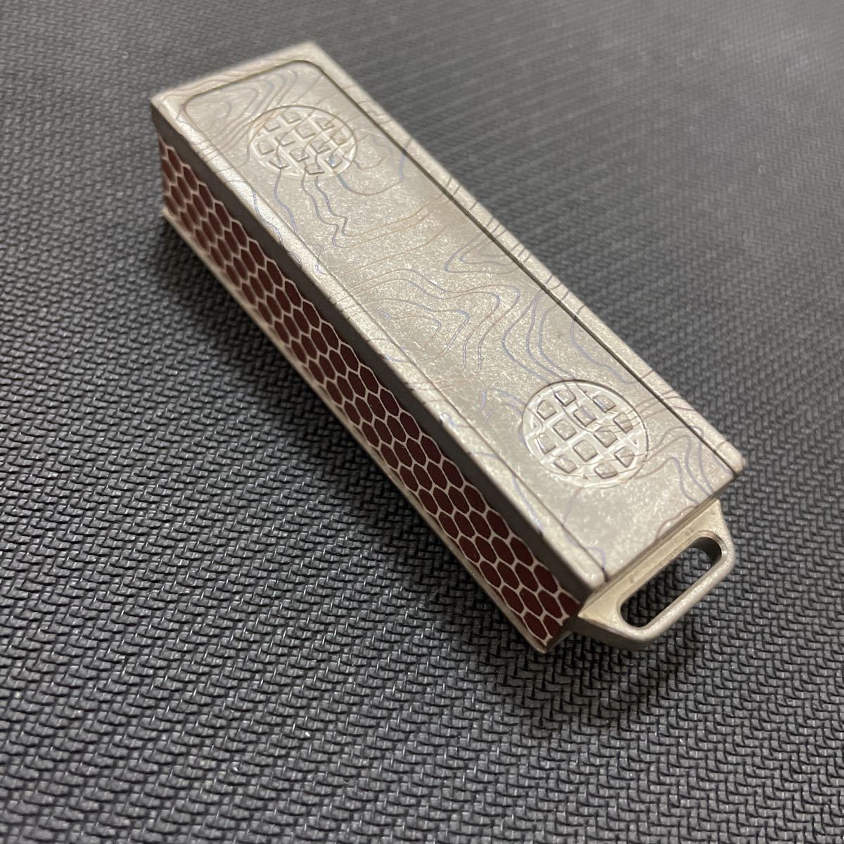 Titanium Match Slide Box осмотр )EDC