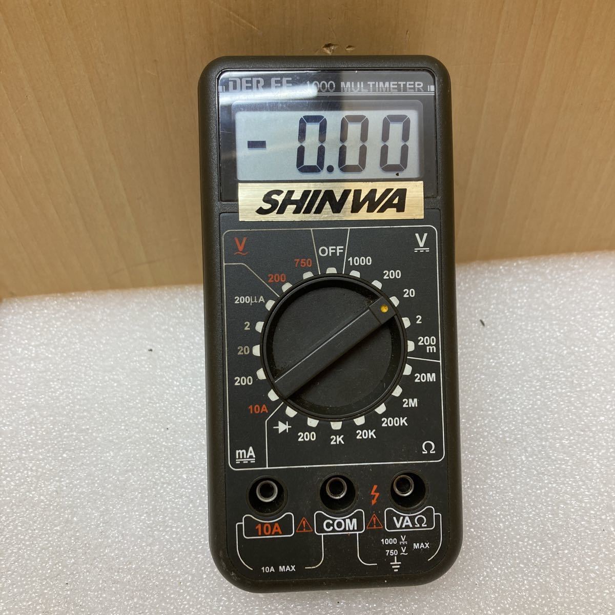 WM4125 SHINWA MULTIMETER DER EE 1000 マルチメーター　通電確認済　現状品　1212_画像2