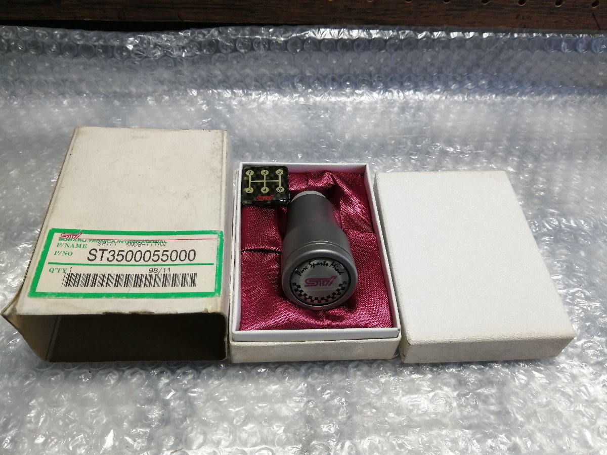 人気定番の SUBARU STI チタン シフトノブ GC8 絶版 美品 超希少 22B