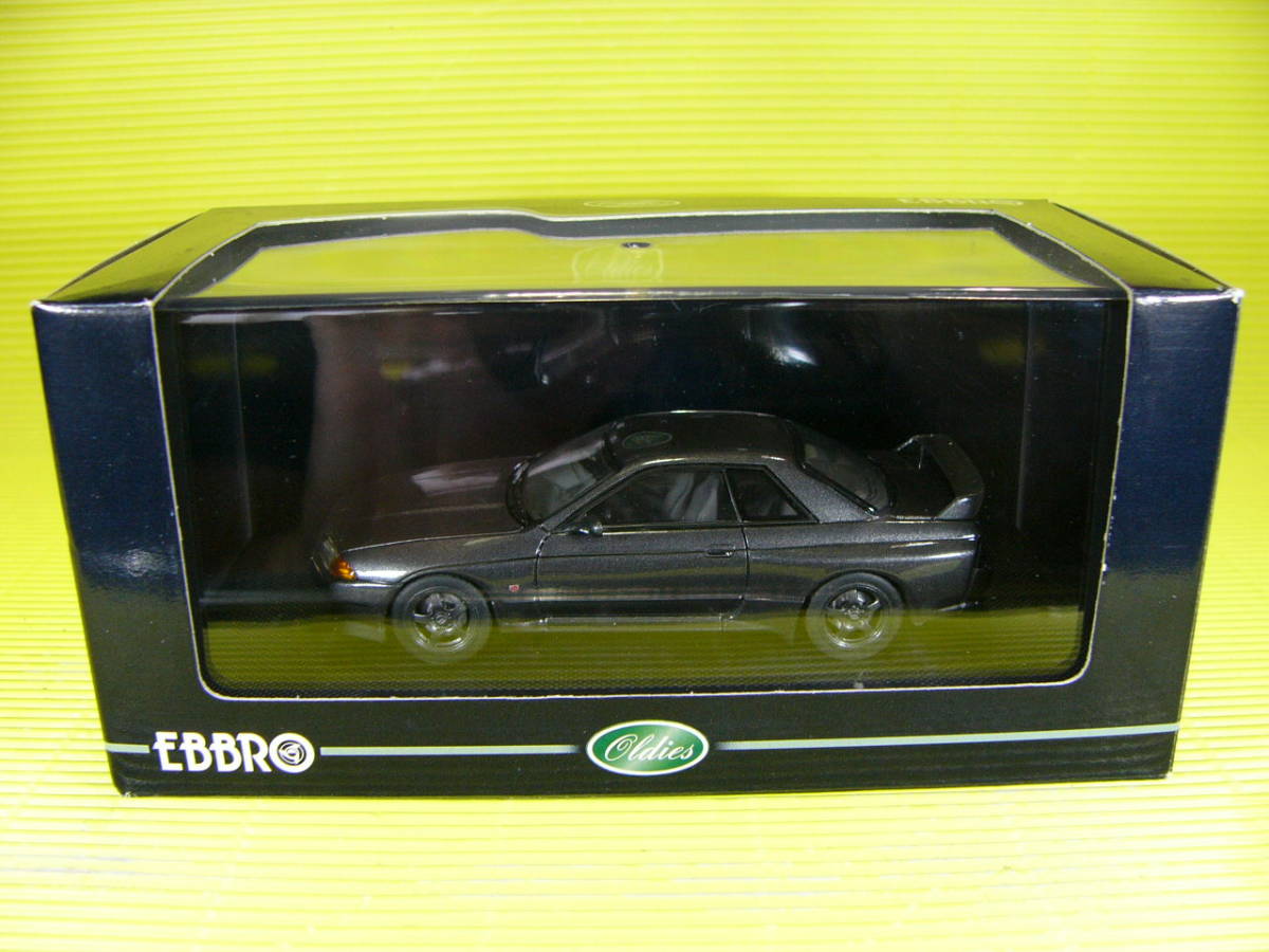 エブロ 1/43 日産 スカイライン GT-R NISMO (R32) 1990 ニスモ ガンメタ (最安送料レタパ520円)_画像1