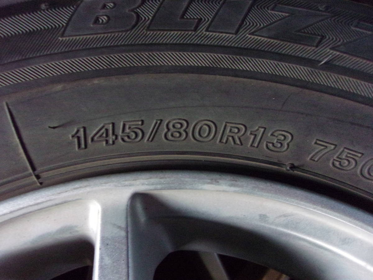 K-2010 studless shop 145/80R13 with aluminium 4ps.@(4J 100 4 hole +43)⑮ Honshu postage included 