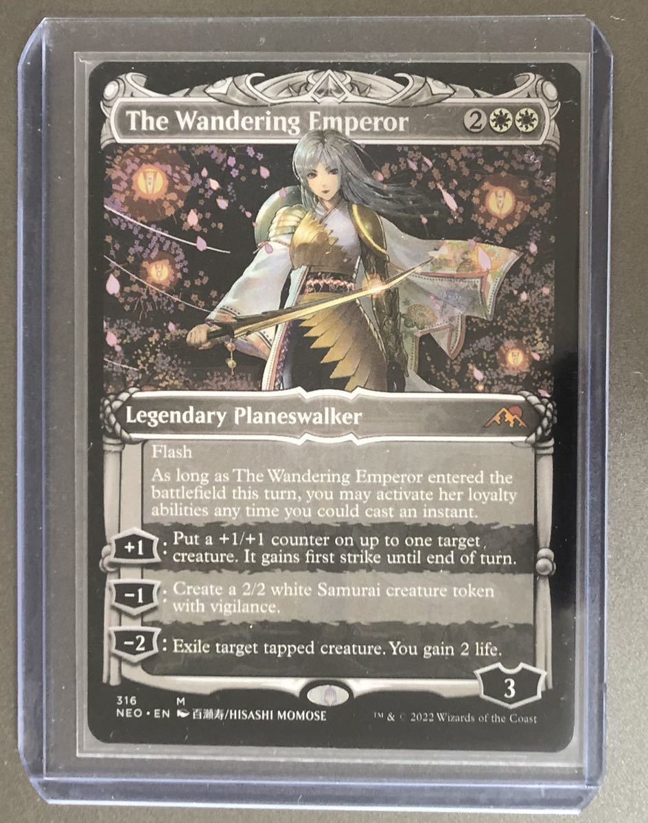 MTG 放浪皇 The Wandering Emperor EN 英語版 ショーケース 1枚 316 通常　 : 神河 輝ける世界 Kamigawa  , 百瀬寿　管理　8