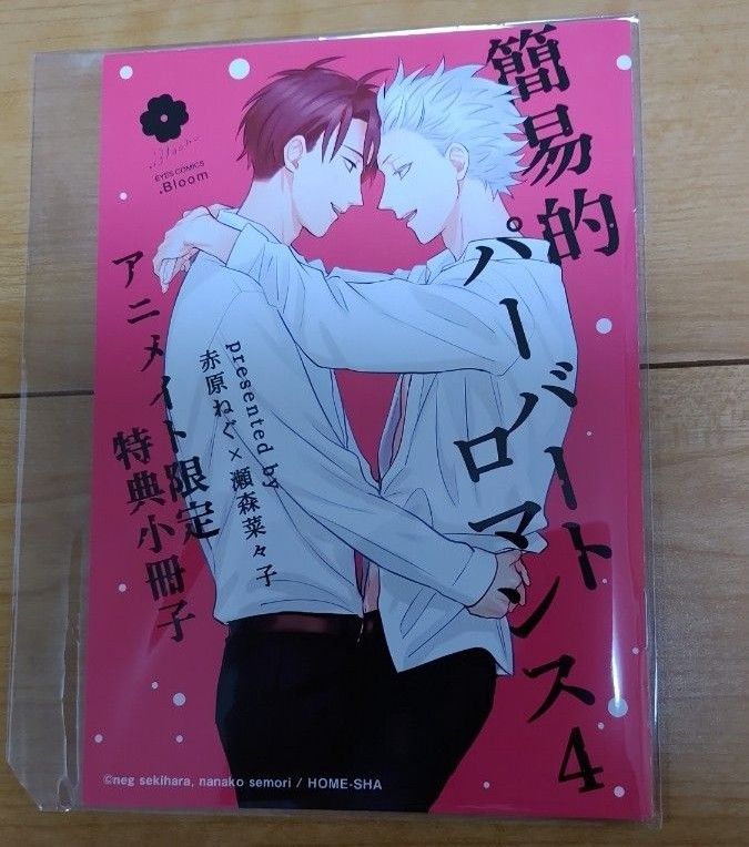 簡易的パーバートロマンス　4巻　アニメイト　限定　有償　特典　小冊子　赤原ねぐ　瀬森菜々子