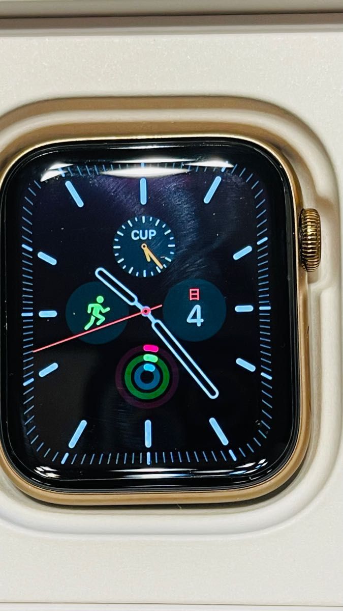 美品 単独通信 Apple watch series 4 GPS+Cellularステンレスモデル