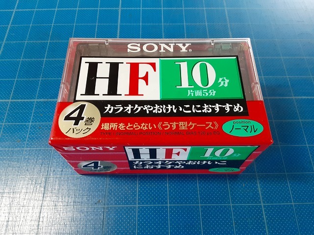 SONY　カセットテープ　昭和　未開封　10分　4本セット　レトロ　ノーマル　HF　＊FU53_画像1