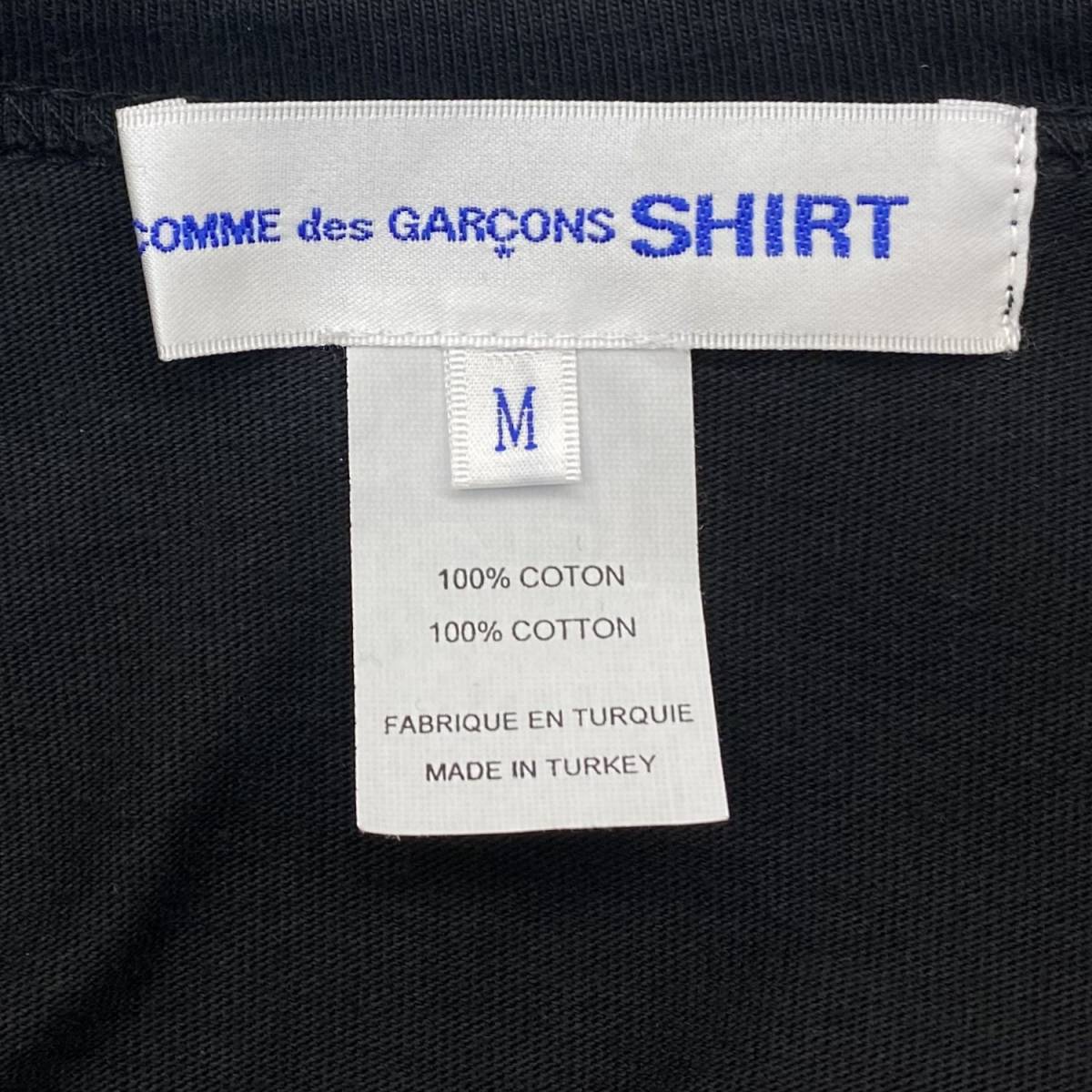 COMMEdesGARCONS SHIRT コムデギャルソン シャツ 17SS バックル ベルト ボンテージ ビッグ オーバーサイズ カットソー ロンT Tシャツ 黒 M_画像3