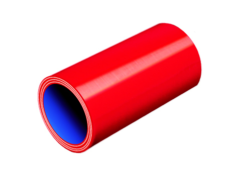 シリコンホース TOYOKING製 ストレート ショート 同径 内径 Φ9.5mm 赤色 ロゴマーク無し 各種 工業用ホース 汎用_画像1