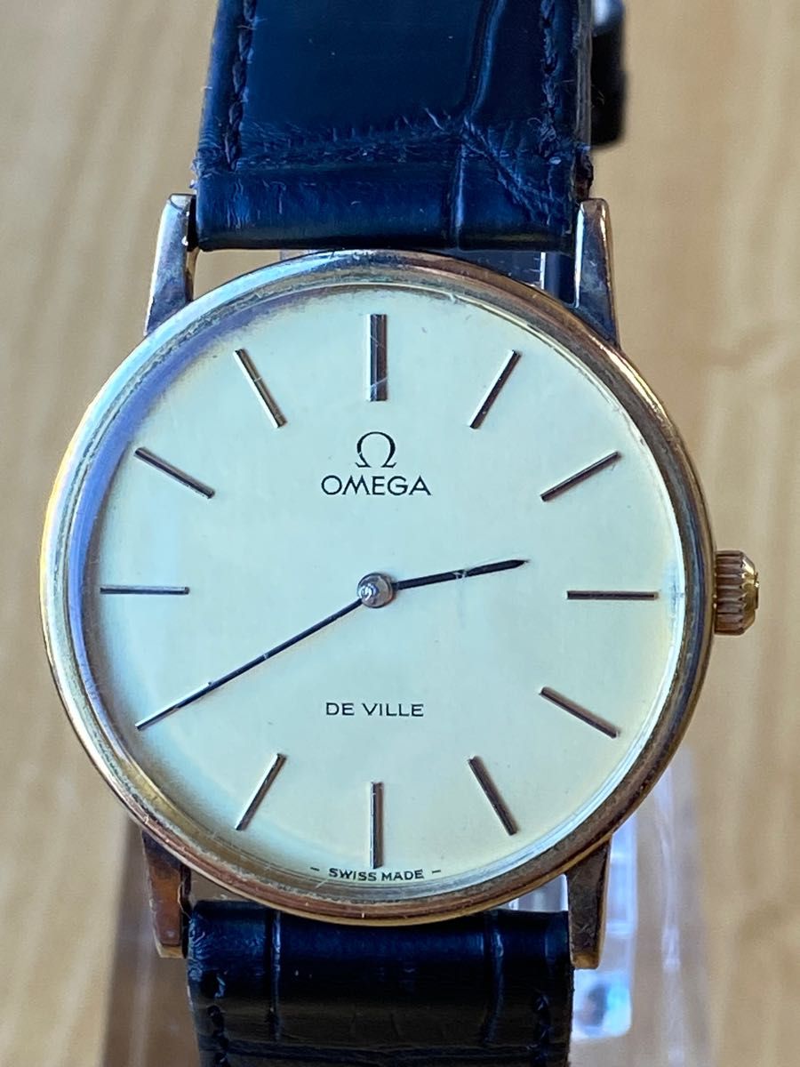 OMEGA オメガ デビル アンティーク腕時計 2針クォーツ オールド スイス製