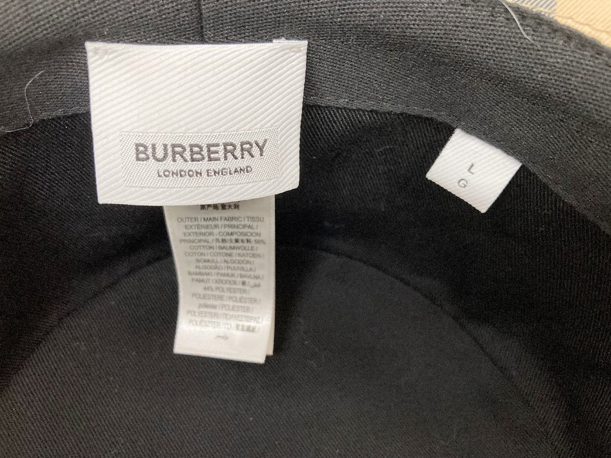 BURBERRY (バーバリー) バケットハット 帽子 ノバチェック イタリア製 8026927 L ベージュ ウィメンズ/028_画像6