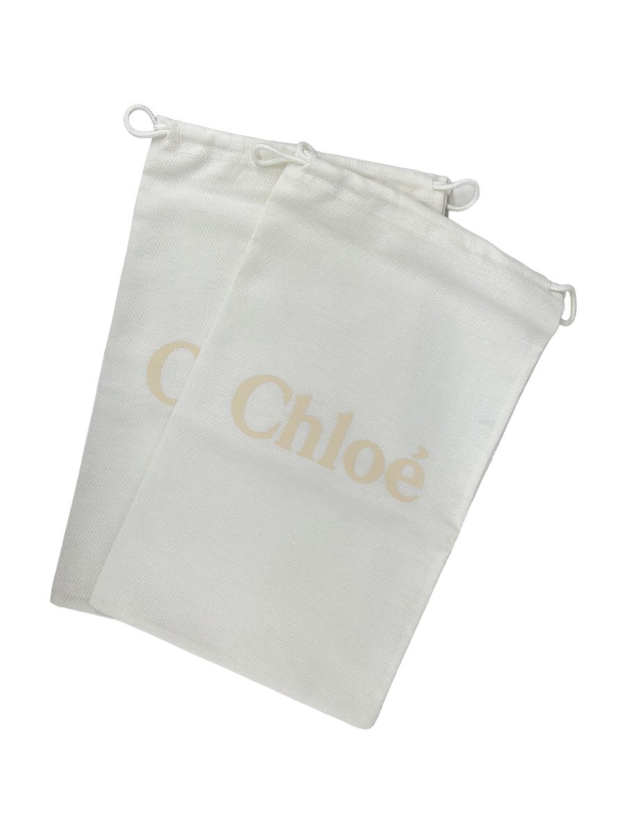 Chloe (クロエ) SONNIE スニーカー イタリア製 レザー×ウール ブラウン×ベージュ CHC10W051H202635W 35 レディース/025_画像9