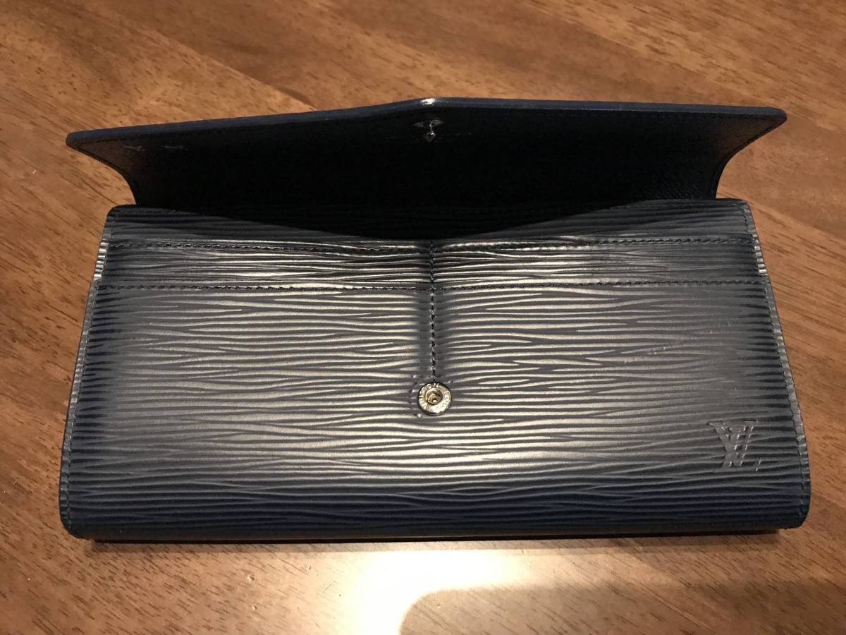 美品 LOUIS VUITTON ルイヴィトン 長財布 エピレザー ポルトフォイユ