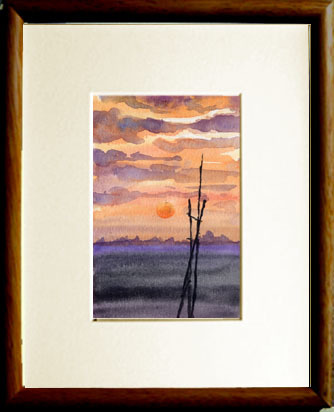 0 no. 8201 number [ large flat .. . day | Hungary ]| rice field middle thousand .( four season watercolor ).| present attaching .|22z11
