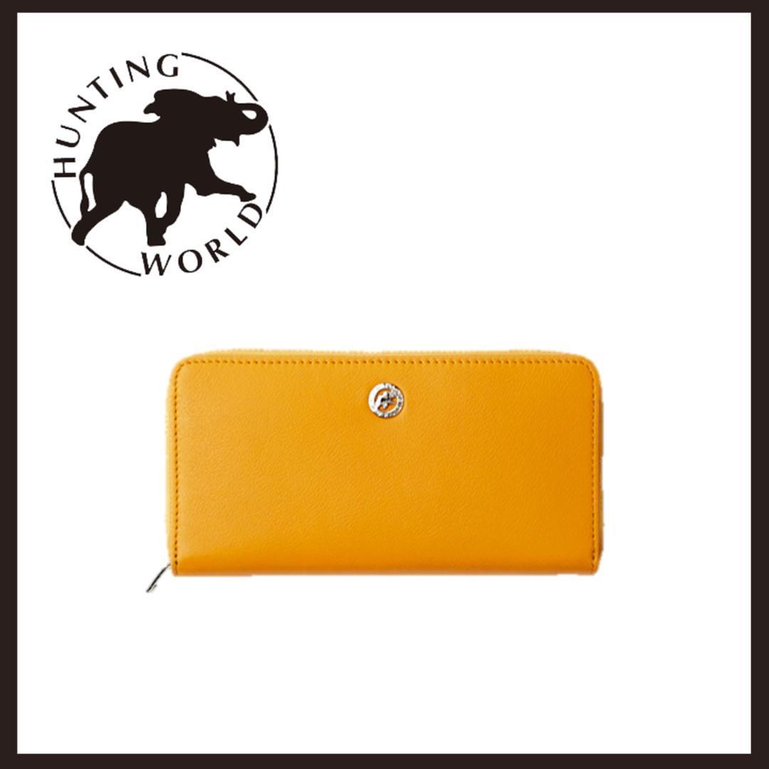 ○☆新品 未使用 Hunting world ヴィオラ 定番ラウンドジップ長財布-