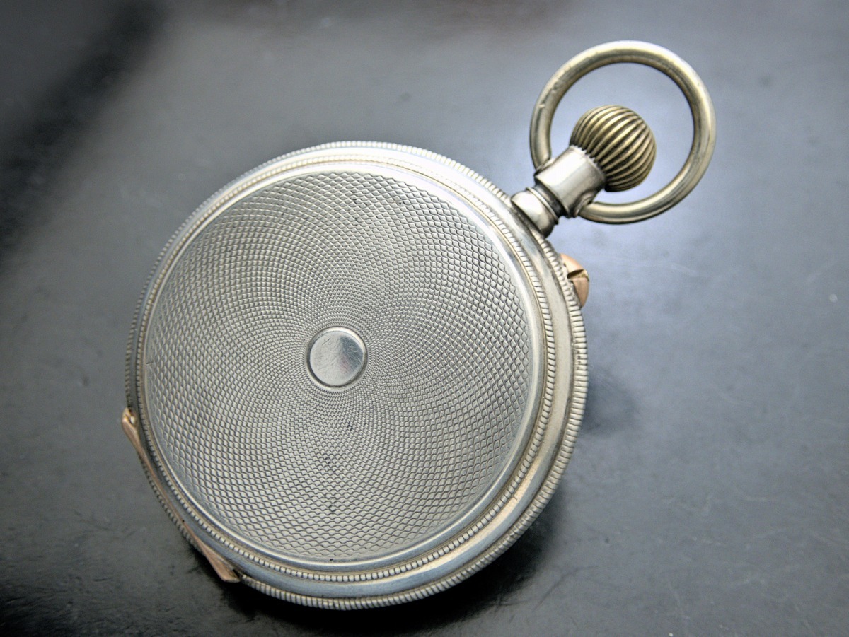 Nathan Weil 商館時計 銀無垢 懐中時計 1898-1906年 ブライトリングよりも2年早い1913年に腕クロノグラフを発売したメーカーの画像5