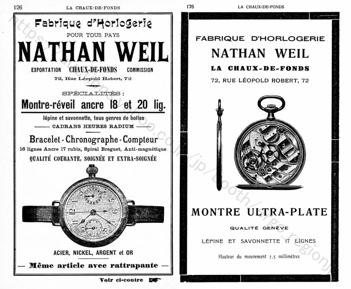 Nathan Weil 商館時計 銀無垢 懐中時計 1898-1906年 ブライトリングよりも2年早い1913年に腕クロノグラフを発売したメーカーの画像8