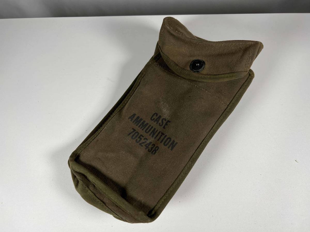 米軍実物 m3 マガジンポーチ OD トンプソン ベトナム戦争 海兵隊 アメリカ軍 アメリカ陸軍 海兵隊 M3グリースガン トンプソン